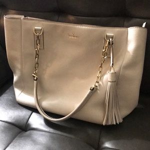 Rare white Kate Spade bag with tassel